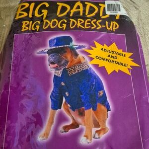 Nwot Leopard Trim Purple Dog Costume With Hat